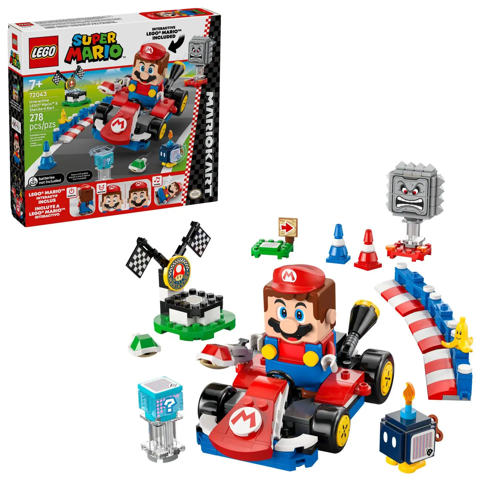 LEGO® Mario Kart™ 72043 Interactive LEGO® Mario™ & Standard Kart 7