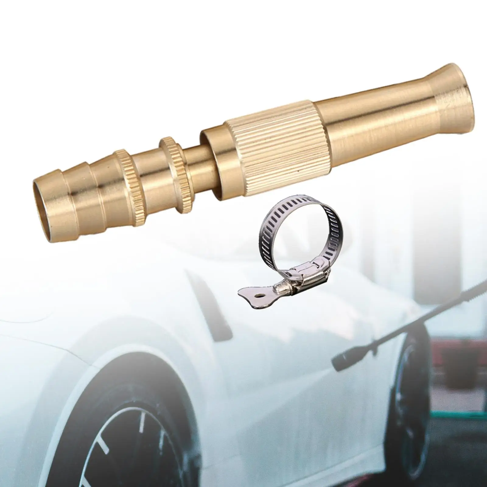 

Brass Hose Nozzle Rotating Nozzle Adjustable Leak Proof Quick Connect High Pressure Heavy Duty Twist Hose Nozzle Garden Sprayer