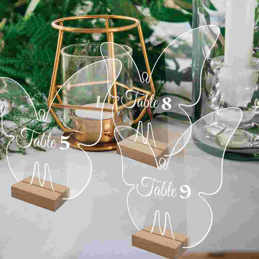 

Clear Blank Acrylic Sign Diy Blank Butterfly Acrylic Sign Blank Acrylic Butterfly Shape Table Sign with Wood Stand