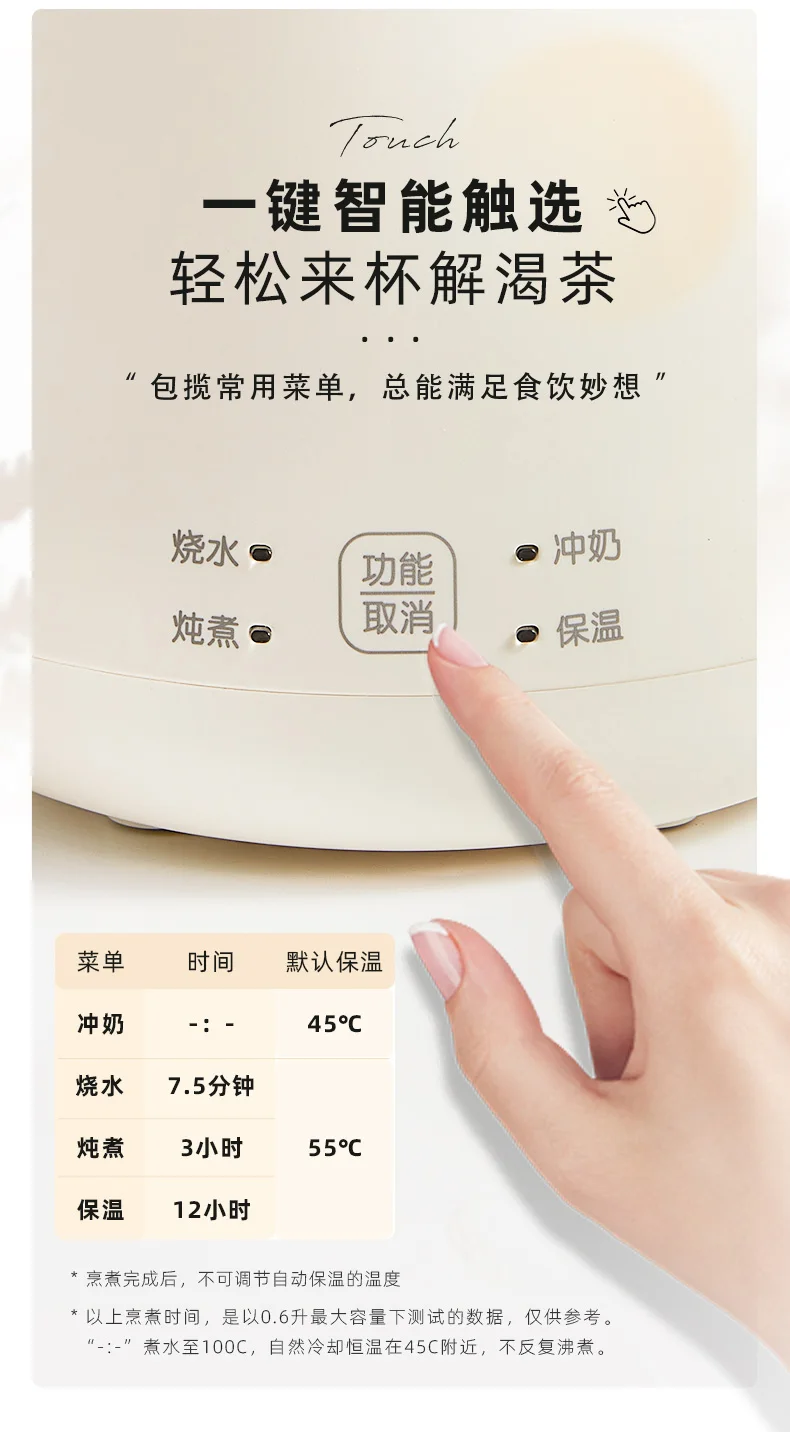 Description Picture 6 of item220V Portable Electric Kettle with Travel Thermos and Bear Design