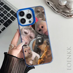 Playful Monkey Shockproof Slim Phone Case - Trendy and Stylish Cover - iPhone 13 Mini (Blue DQMYCYT29)