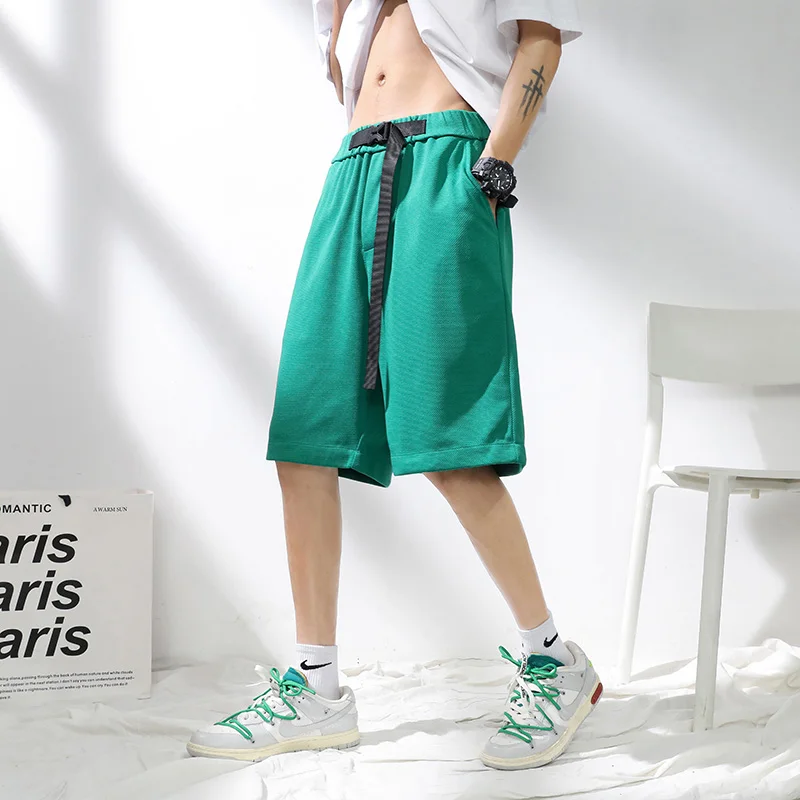 Shorts Mens Summer Sports Casual Gym Clothing Men Trend Beach Sport Swimming Shorts High Street For Men Wide Leg Pants Joggers