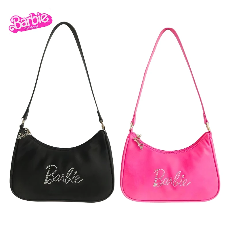 

2023 Barbie Party Underarm Bag Fashion Ladies High-Value One Shoulder Bags Y2K Girls Shopping Messenger Tote Bag Handbag Gifts