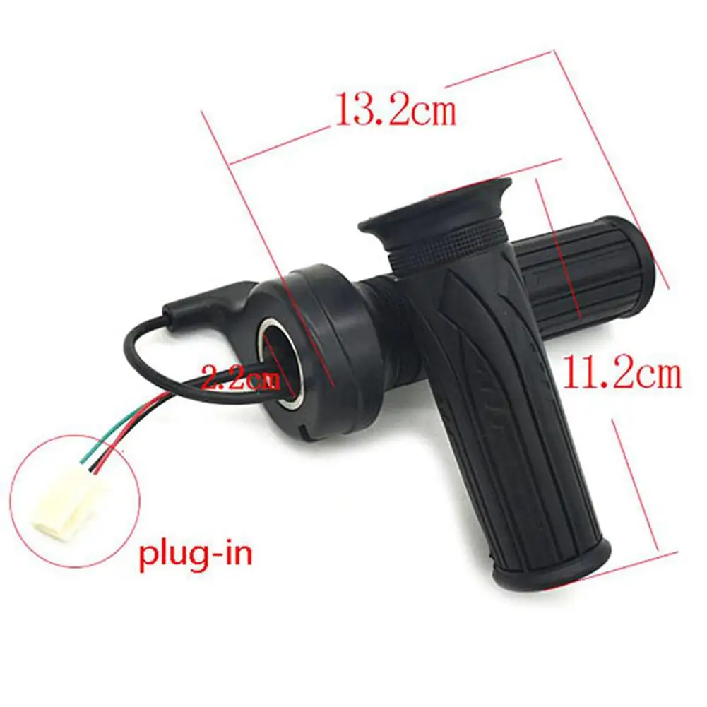 Electric Bike Throttle 1 Pair 12-72v Accelerator Handle Twist Grip Replacement Parts