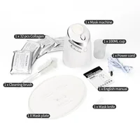 DIY Mini Face Mask Maker Automatic Vegetable Natural Collagen Fruit Face Mask Machine Skin Care Brush wtih 10Pcs Mask Molds 2