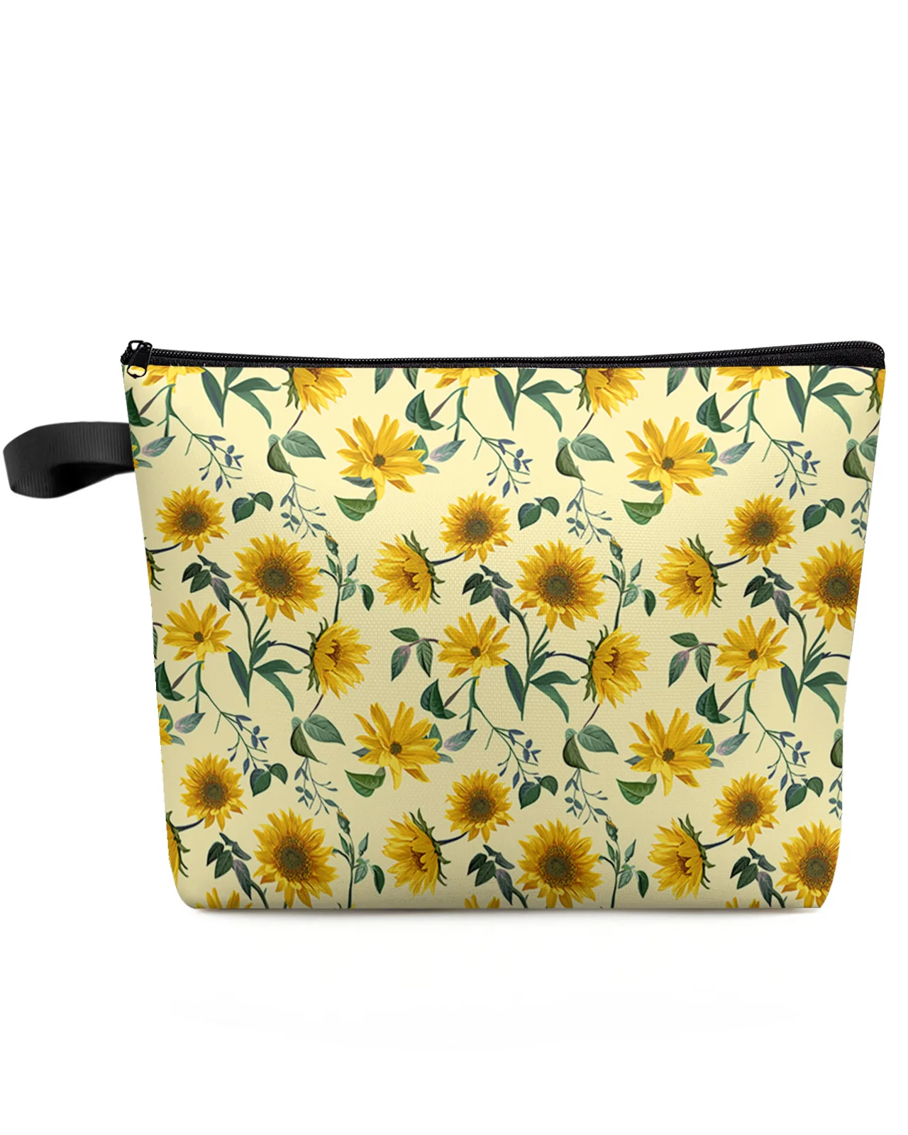 

Sunflower Yellow Makeup Bag Pouch Travel Essentials Lady Women Cosmetic Bags Toilet Organizer Kids Storage Pencil Case