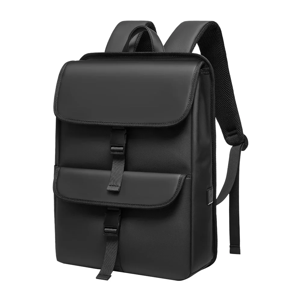 

EURCOOL Fashion 15.6 Laptop Backpack Men Waterproof Travel Vintage Casual Bag for College Teens Women Black School