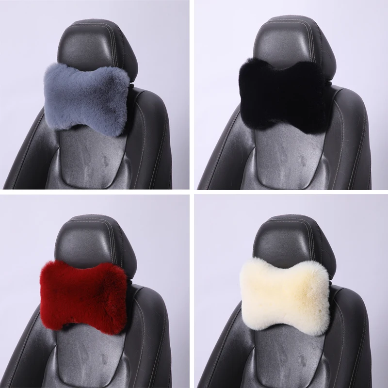 CarSeatNeckRestPillowWinterplushCarHeadrestPlushwarmthand