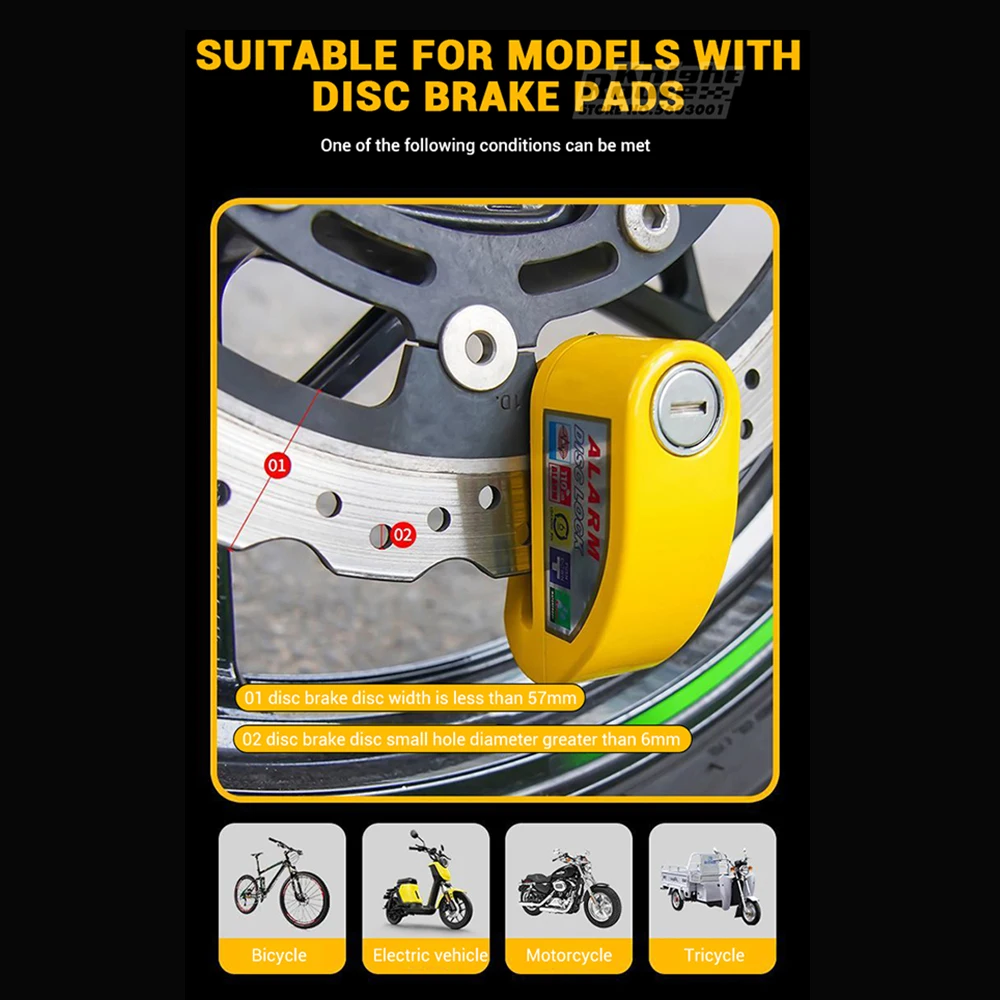 Motorcycle Accessories security-protection Motorcycle Lock Anti theft lock For Bicycle Safety Protection Aluminum All