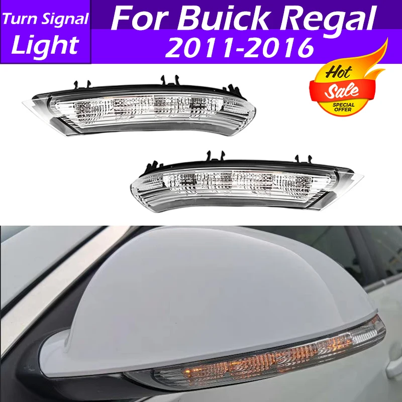 

For Buick Regal 2011 2012 2013 2014 2015 2016 2 Pins LED Car Rearview Mirror Indicator Light Turn Signal Light Turn Signal Lamp