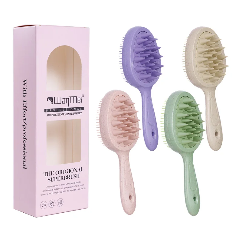 Massaggiatore per Cuoio Capelluto 2 in 1, Spazzola per Shampoo a Doppia Faccia, Pettine in Silicone per Crescita dei Capelli e Rimozione della Forfora, Uso su Capelli Bagnati o Asciutti - immagine 6