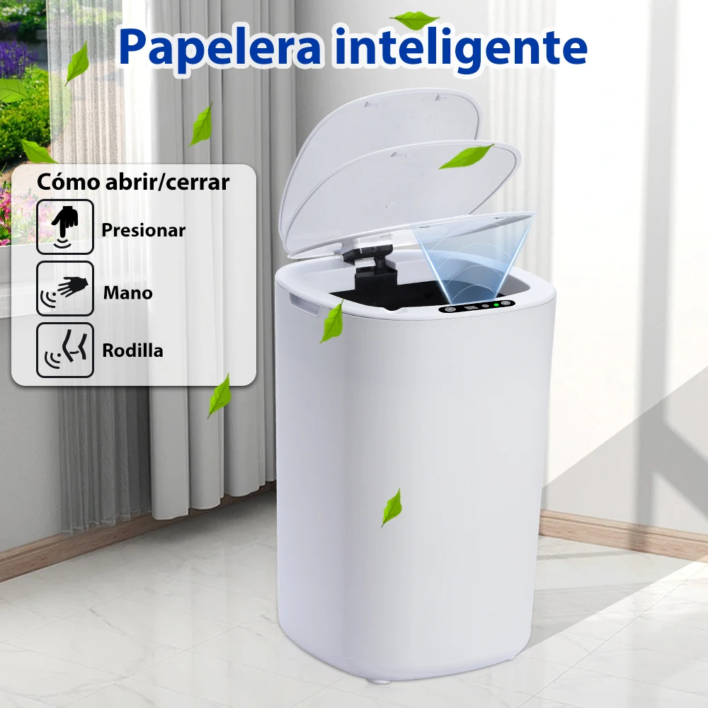 Papelera de inducción inteligente, papelera inteligente, papelera estrecha,  papelera de movimiento a Gloria bote de basura de cocina