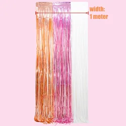 Matte Glitter Fringe Curtain for Birthday Party and Event Decoration (Rainbow colorful)