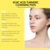 Turmeric Cleansing Pads Facial Exfoliating Makeup Removal Dead Skin Peeling Smooth Skin Shrink Pore Massage Face Washing Sponge 3