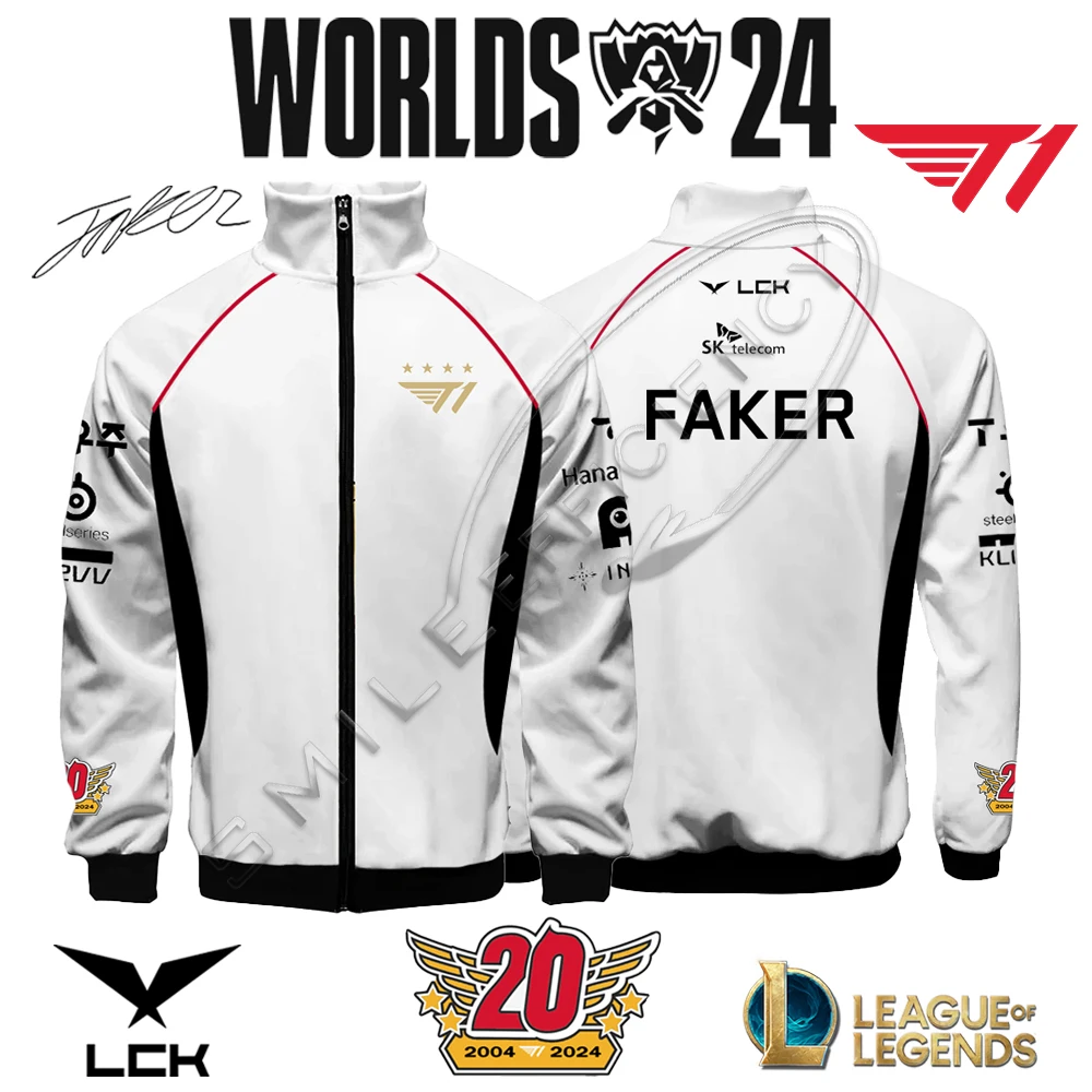 T1 2024 ユニフォーム League of Legendsジャケット XL 2024 T1 E-sports Club Global Finals Limited Jersey Jacket