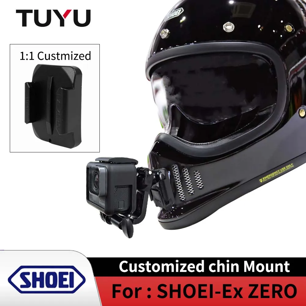 TUYU SHOEI EX-Zero 용 알루미늄 맞춤형 오토바이 헬멧 턱, 브래킷..
