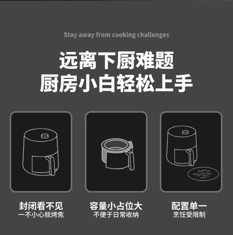 Description Picture 5 of itemAir Fryer & Electric Oven Combo - Household multifunctional. Large-capacity. New air fryer for fries. freidora de aire