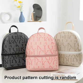 Mini zaino Borsa a tracolla retrò alla moda Piccola borsa carina in pelle PU Zaino piccolo per borsa da viaggio da viaggio da donna