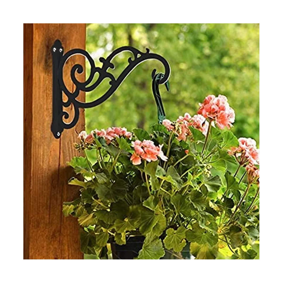 

2Pcs Hanging Planter Brackets 12-Inch ,Outdoor Hanging Brackets Wall Hook Heavy Duty Planter Brackets Birds