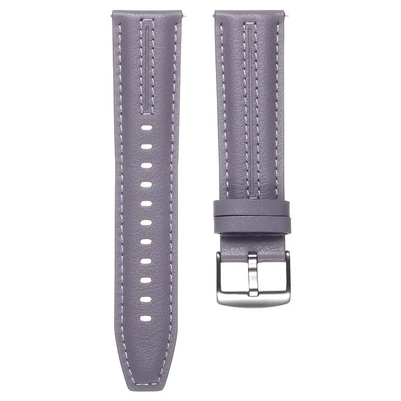 Elegant 22mm Soft Leather Watch Strap Bracelet