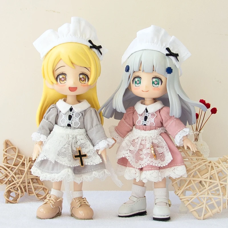 

Cook skirt suit clothes clothes set for ob11,obitsu 11,molly, gsc,1/12 BJD Doll Accessorie Clothes
