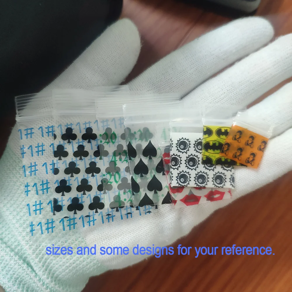 Plastic Reusable Food Storage Bags Small Ziplock Baggies For Gem Jewelry Ring 2