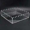 Scalloped Acrylic Tray,2024 New Acrylic Scalloped Tray,Acrylic Scalloped Tray With Magnetic Mat,Clear Acrylic Tray 4