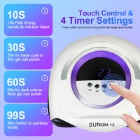 High Power UV LED Nail Art Lamp Professional Nail Dryer with Auto Sensor Nail Art Lamp for Fast Curing All Gel Dryer Tools 2