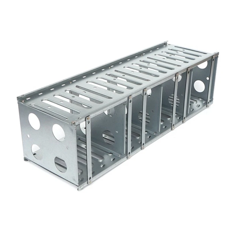 New 16 Bay Hard Drive Cage 3.5 Inch Rustproof Hard Drive Tray Rack PC Classic Iron HDD Stacking