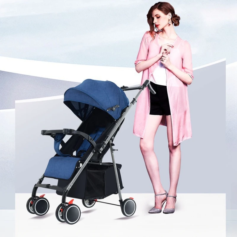 EG32 Ultra Lightweight Baby Stroller, Foldable Reclining Pushchair, Shock Absorbing Umbrella Pram, Travel Baby Carriage For Kid
