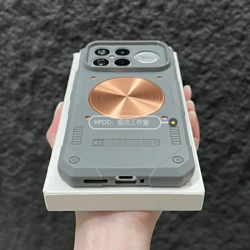 Enhanced Magnetic TPU Back Cover with Heat Dissipation and Fall Protection
