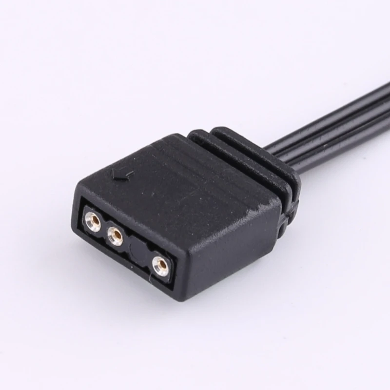 各4本 RGBケーブル RGB 4Pin から標準 ARGB 3Pin 5V アダプタコネクタ RGB ケーブル