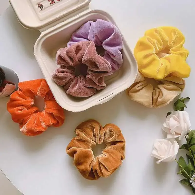 Hair Ties 10PCS Macaron Color Hair Rope Simple Style Good Elasticity Fashion Accessories for Girls