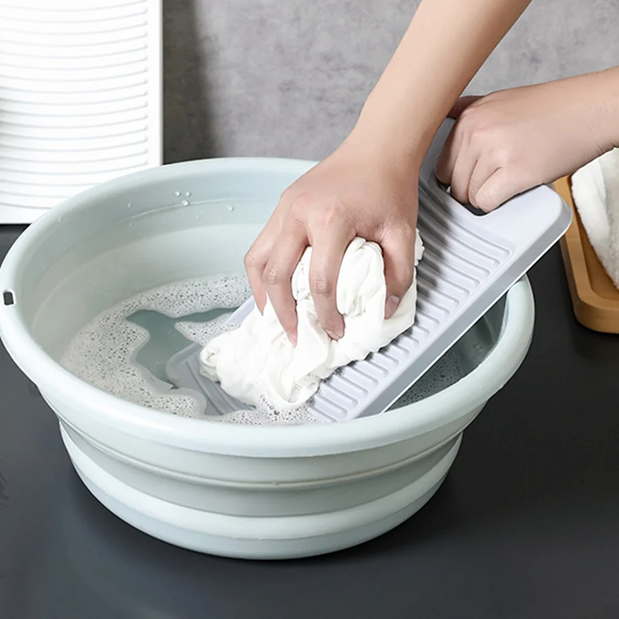 Washing Board Children's Plastic Manual Sturdy Laundry Washing Board Travel Laundry Underwear Socks Cleaning Tools