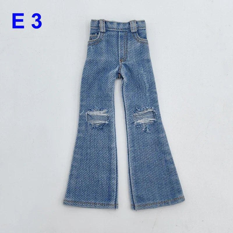 For Blythe Doll Clothes Bell-bottoms Jeans Pants for Ob24 Ob22 Azone Dolls Outfit