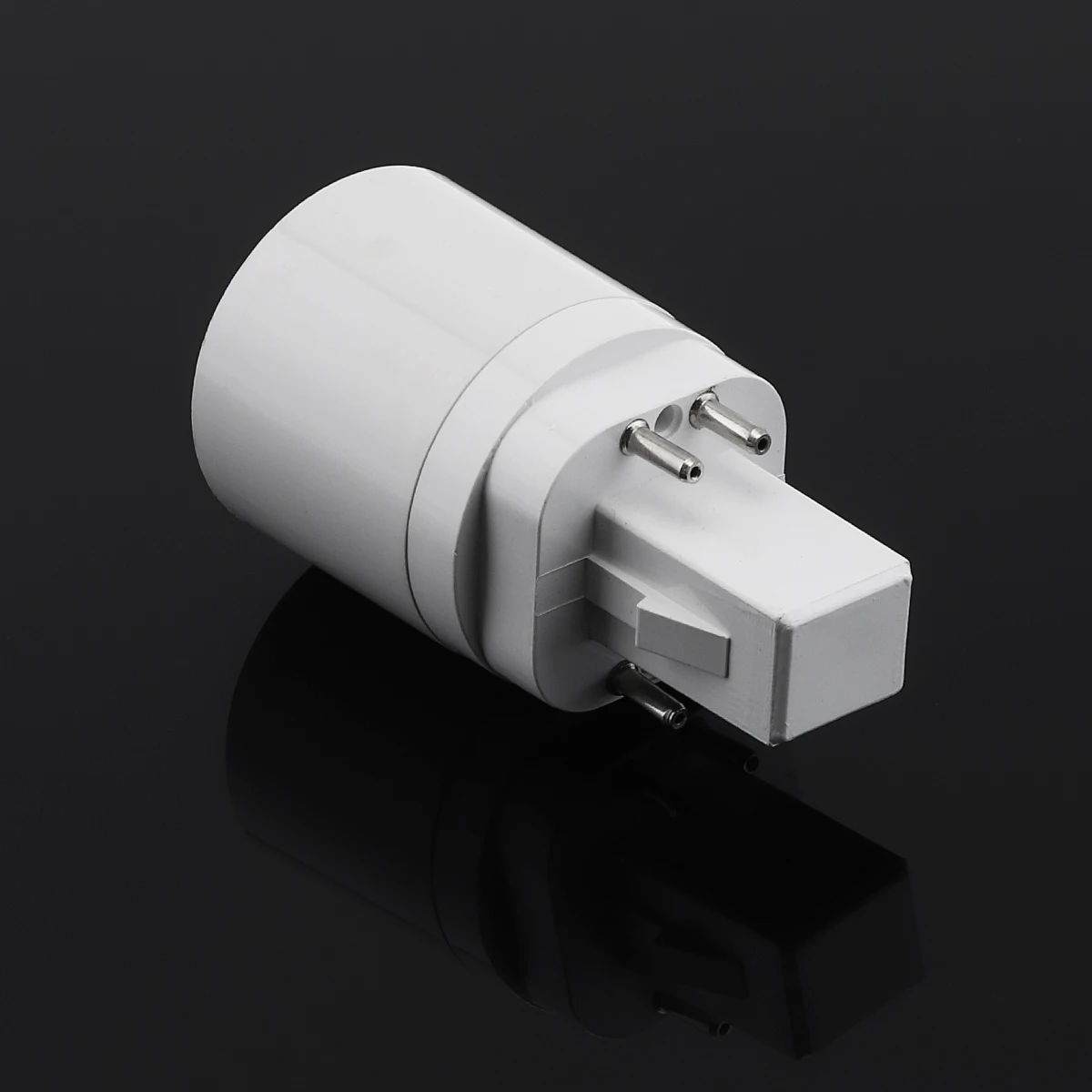5pcs 4Pin Conductive G24 to E26/E27 Socket Adapter Gx24q Lamp Base Adapters G24q to Medium Edison Light Socket Converter