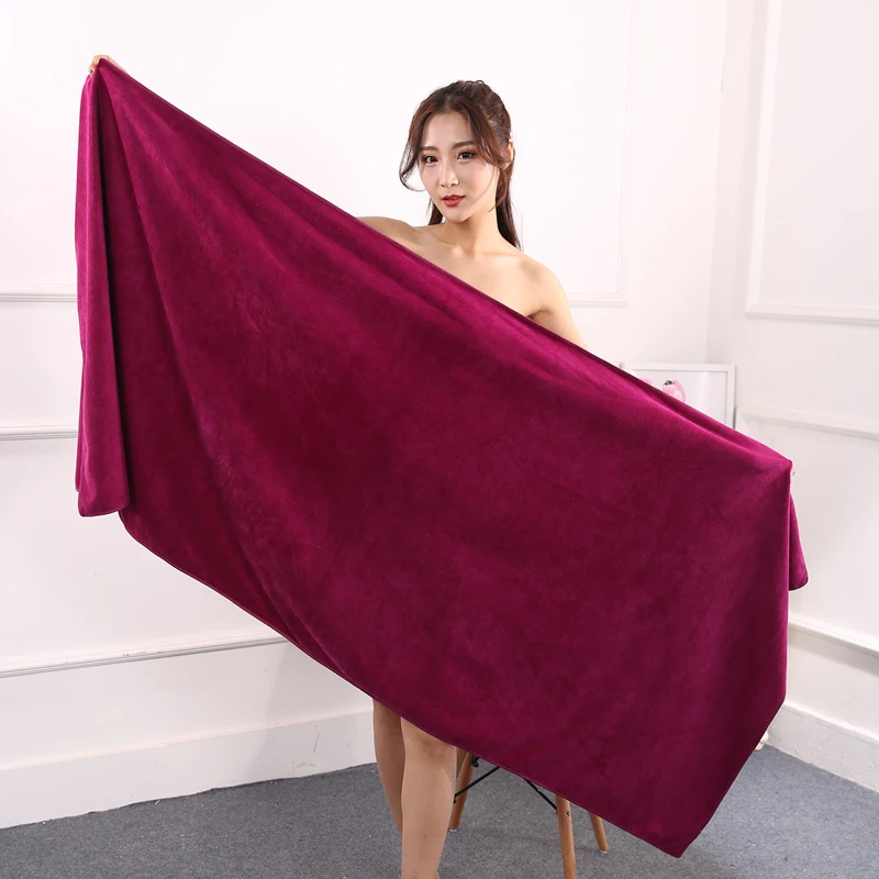 100/120/150/180X200 cm Extra large microfiber bath towel, super absorbent, quick-drying soft and environmentally friendly towel 4