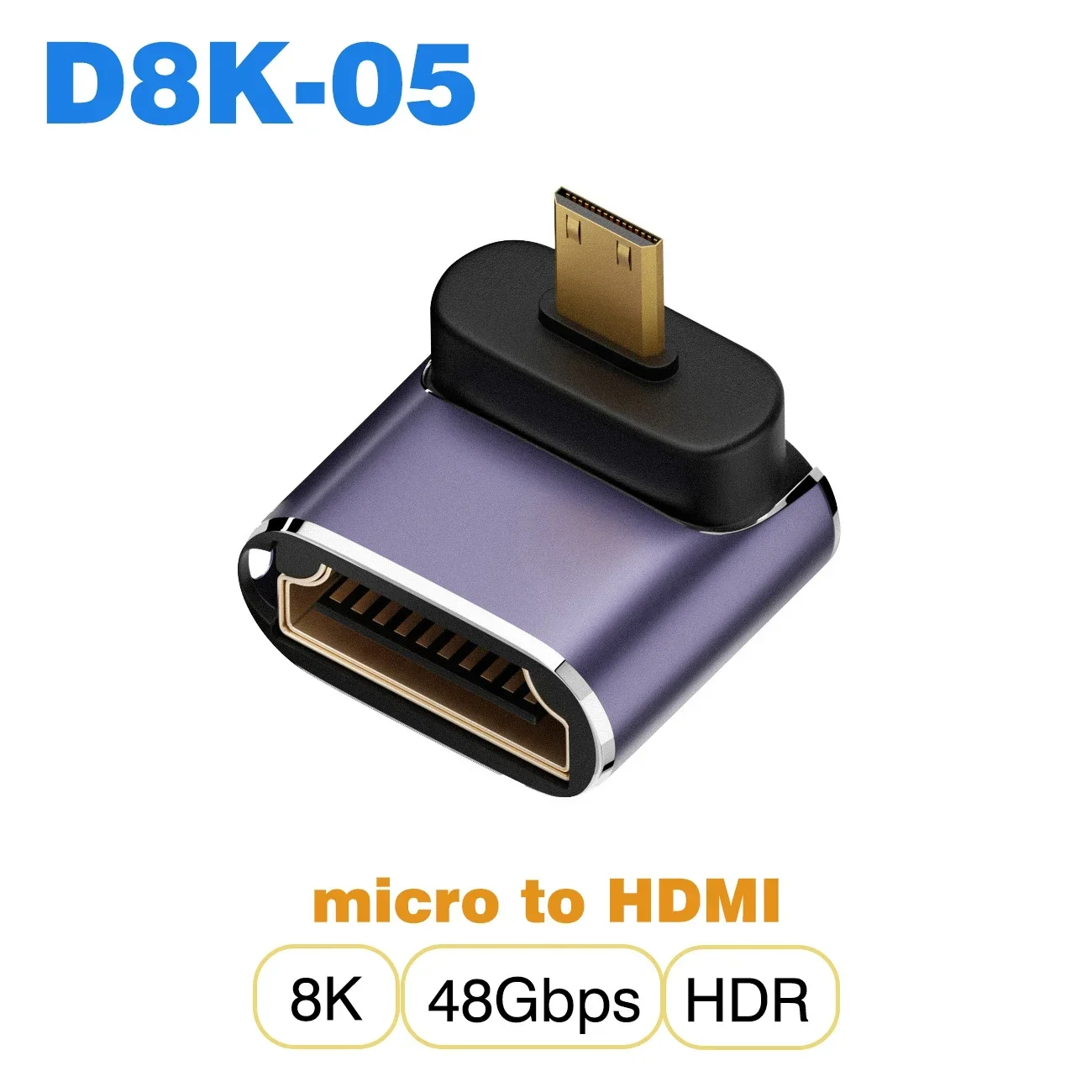 Ultra High-Speed Mini Micro HDMI to HDMI 2.1 Converter - 8K/4K Resolution Support