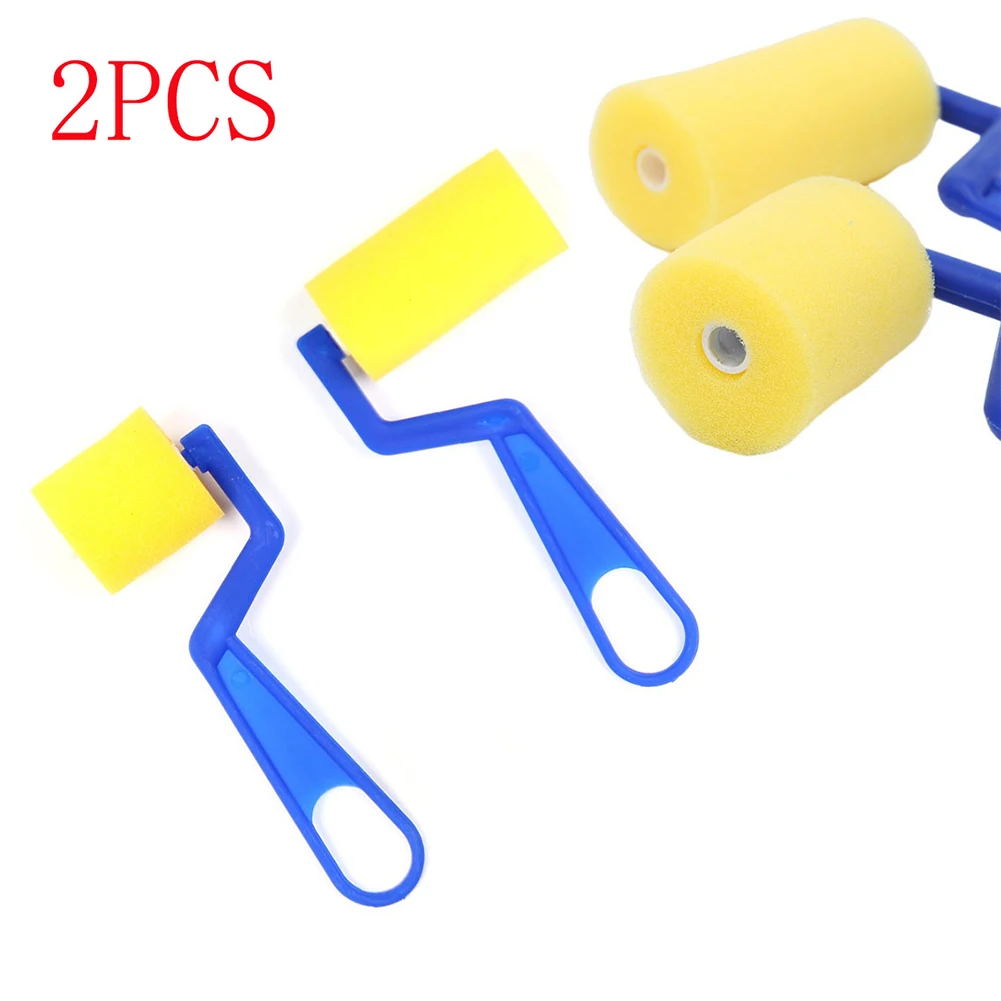 

2 шт., портативные желтые настенные ролики для рисования