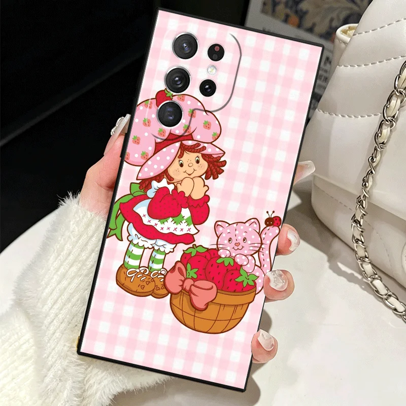 Soft Silicone Strawberry Shortcake Phone Case - Ultra Protective Edge Cover