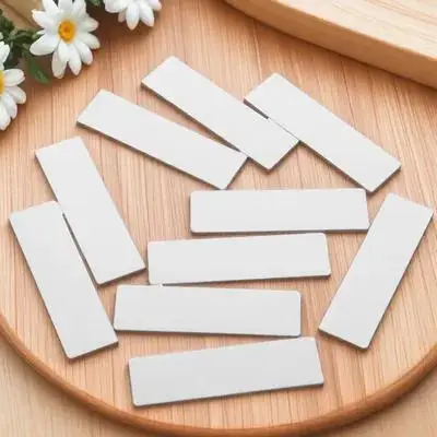 10Pcs 녹슬지 않는 스테인레스 스틸 빈 이름표 플레이트 조각용 전문 사무실 책상 문 플라크 ID 배지 홀더