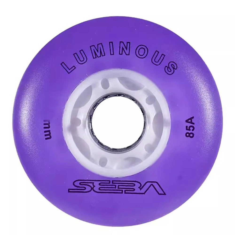 Inline Skates Tyres Seba Luminous LED Skate Wheels 4 Pieces