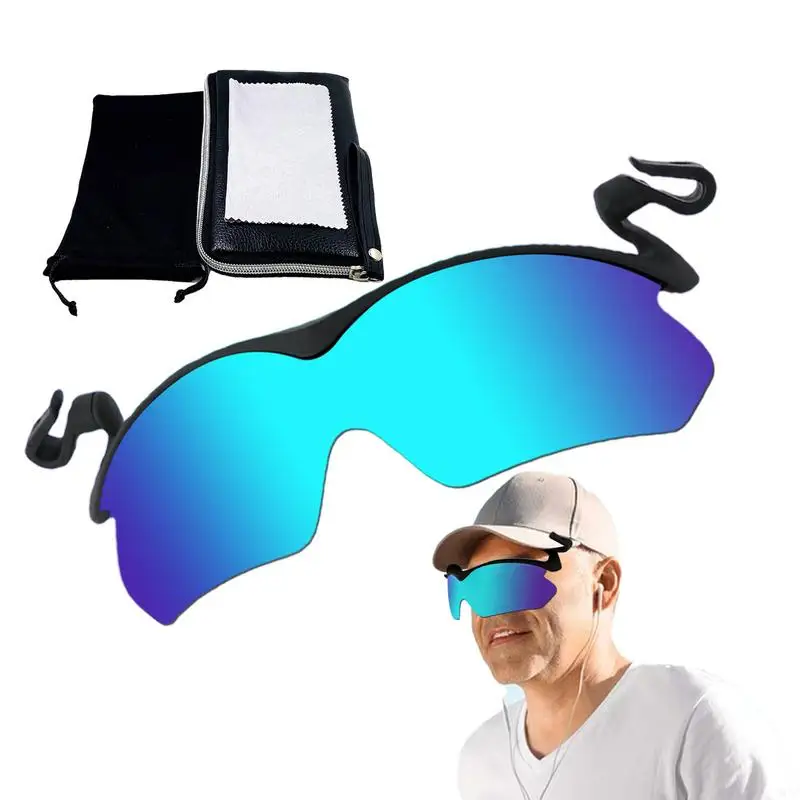 

Солнцезащитные очки с клипсой, поляризационные солнцезащитные очки с блокировкой УФ-лучей, ультратонкие спортивные солнцезащитные очки без оправы, классные уличные очки для рыбалки