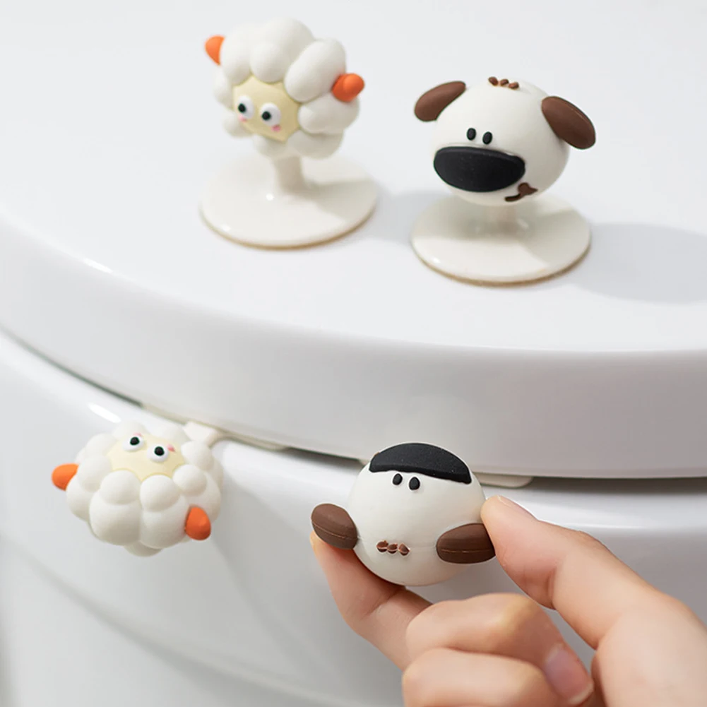 Portable Cartoon Toilet Seat Lifter Toilet Lifting Device Avoid Touching Lid Handle WC Accessories Ring Handle