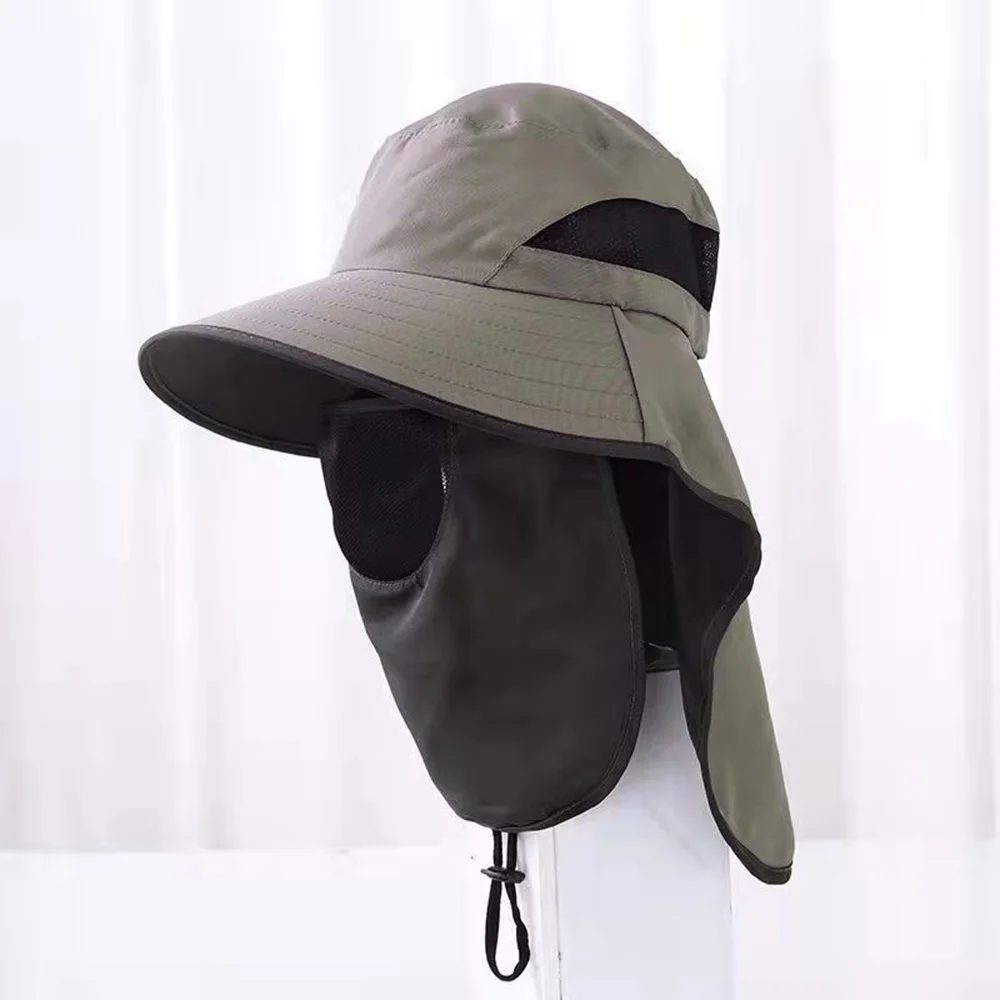 Summer Sun Hats UV Protection Outdoor Hunting Fishing Cap for Men Women  Hiking Camping Visor Bucket Hat Removable Fisherman Hat