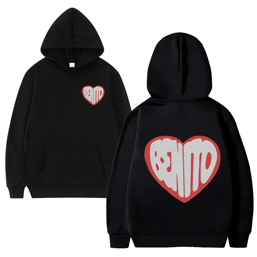 Hot sale Bad Bunny Most Wanted Tour Love Graphic Hoodies New Men Women Funny Oversized streetwear Unisex Fleece Long sleeve Tops