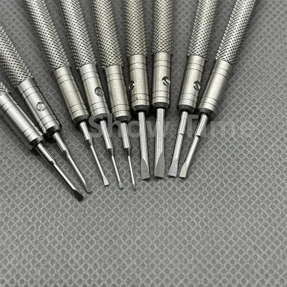 좋은 품질 316L 스테인레스 스틸 시계 제조 업체 인체 공학적 9 조각 드라이버 세트 시계 수리 도구 키트