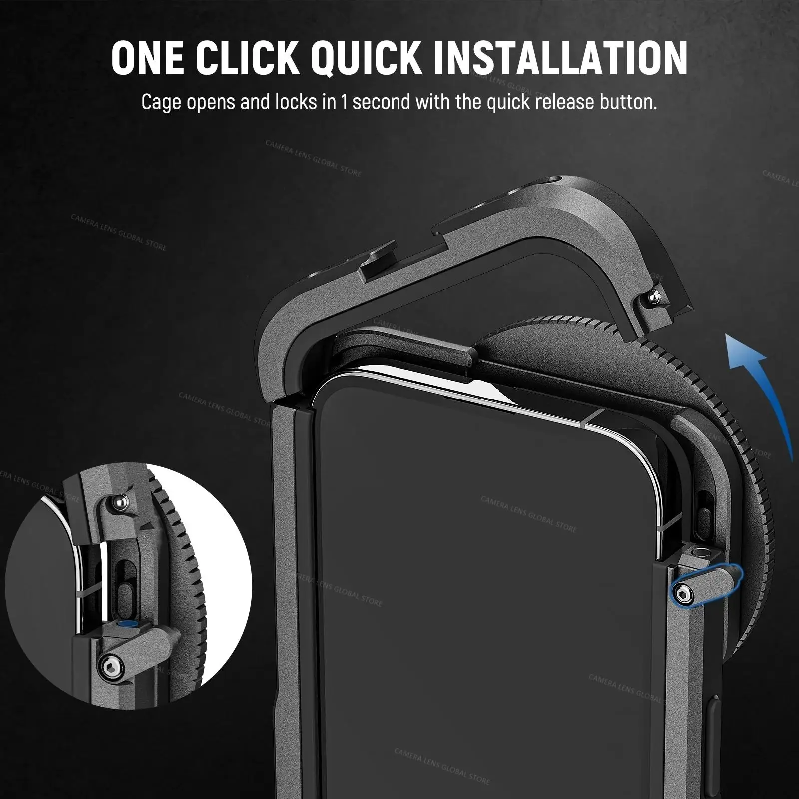 Piastra Posteriore Per Obiettivo IPhone 15 - Adattatore 37mm Per BeastGrip E NEEWER - Foto 6