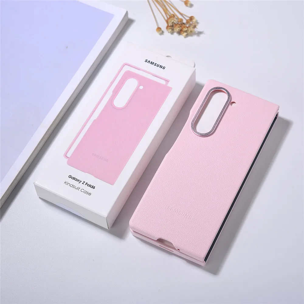 حافظة جلدية أصلية لهاتف سامسونج Z Fold 7 Fold 6 5G...