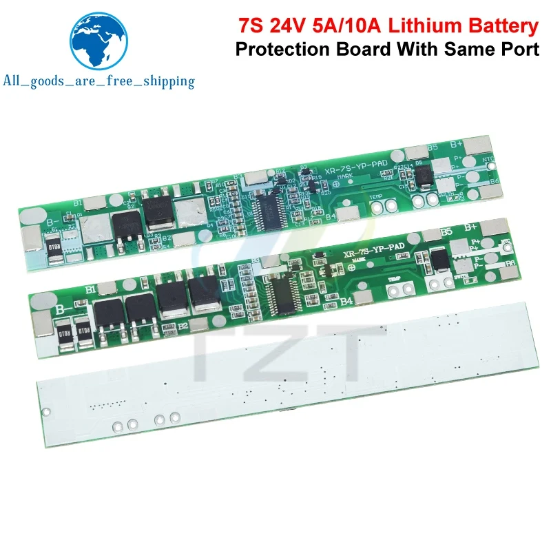 7S 24V 5A 10A BMS Schutzschaltplatine Ladeplatten Lademodul für Lithium-Akkupack Powerbank E-Bike